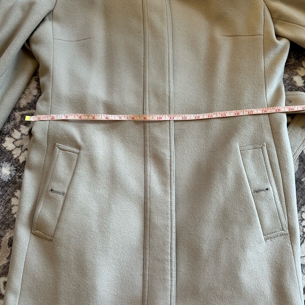 Burberry London Women’s Wool Cashmere Long Belted Coat Beige Camel size 12-14 - Picture 16 of 16